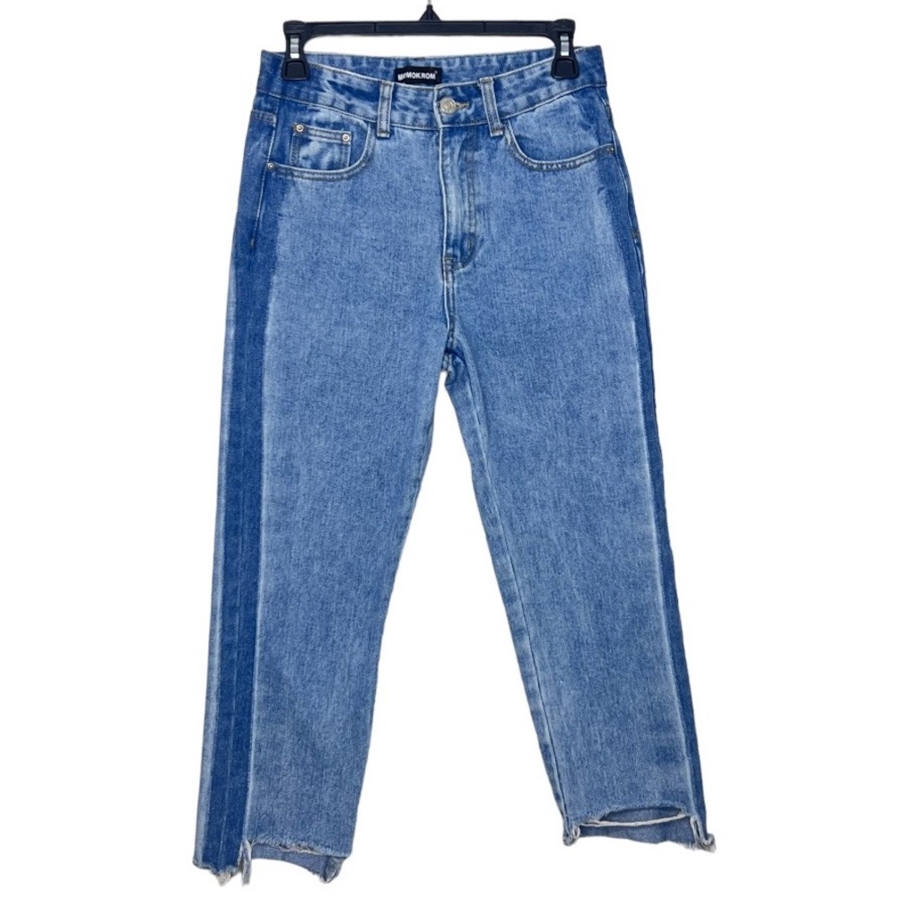 Momokrom Dolls Kill Raw Hem Ankle Jeans size 2